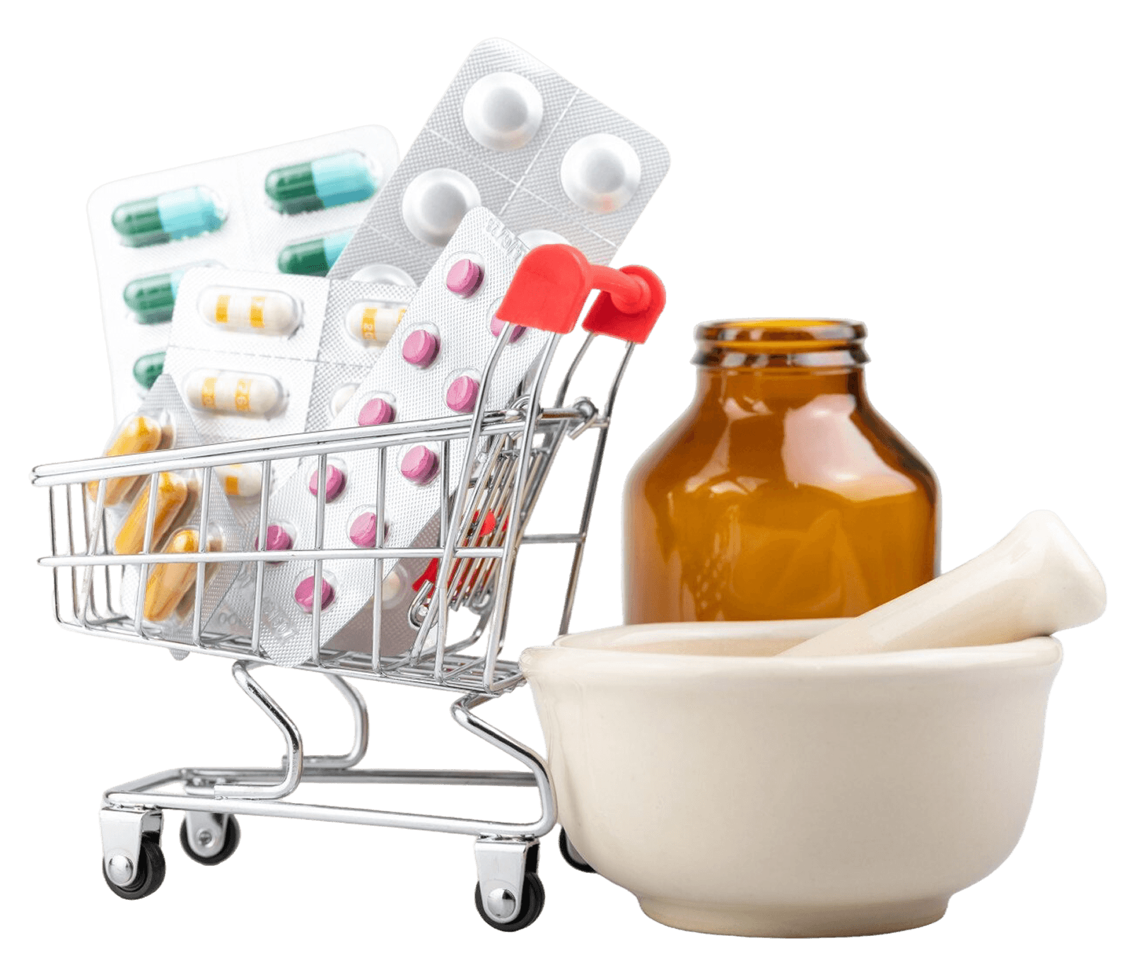 Pharmacist handing a prescription bag to a patient in Fort Oglethorpe